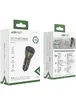 АЗУ Acefast B10 metal car charger 60W (USB-C + USB-C) with digital display Black