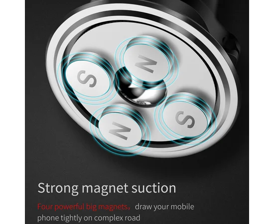 Автодержатель магнитный Baseus SUGX Air Vent with Cable clip Серый