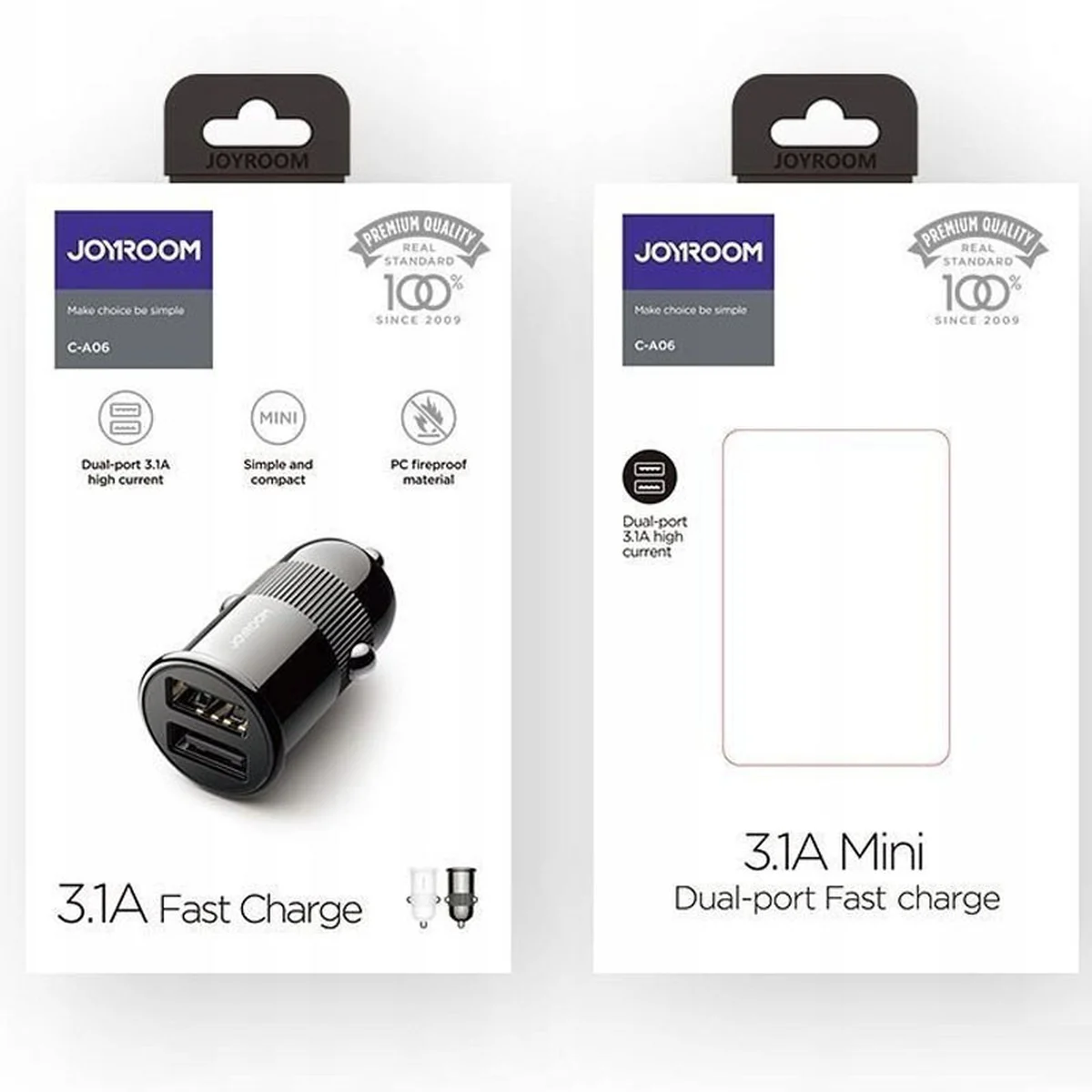 АЗУ Joyroom C-A06 (2 USB /3.1A) Черный