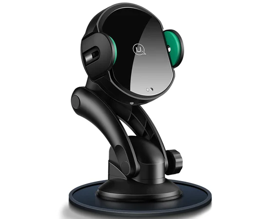 Автодержатель с БЗУ Usams US-CD94 Automatic Infrared Induction Черный