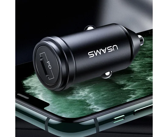 АЗУ Usams US-CC095 C14 18W PD3.0 Fast Charging Черный