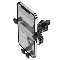 Автодержатель Hoco CA102 Черный / Серебряный