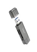 Картридер Hoco HB39 USB/Type-C 3.0 high-speed card reader Metal gray
