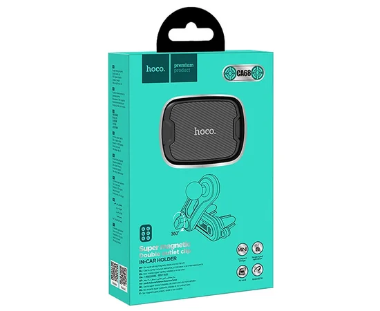 Автодержатель Hoco CA68 магнитный Черный
