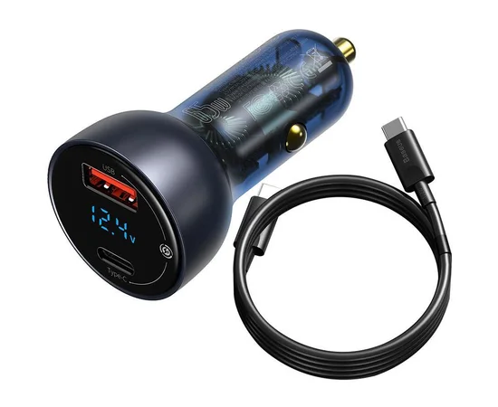 АЗУ Baseus Particular PPS 65W USB + Type-C (with Cable Type-C to Type-C 100W) (TZCCKX) Серый