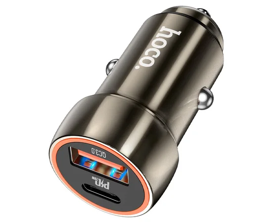 АЗУ Hoco Z46A Blue whale PD 20W + QC3.0 Metal gray