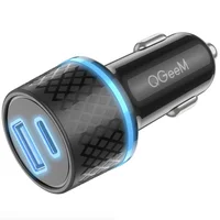 АЗУ Borofone BZ21 Brilliant 48W PD30W+QC3.0 (1Type-C/1USB) + Type-C to Type-C Black