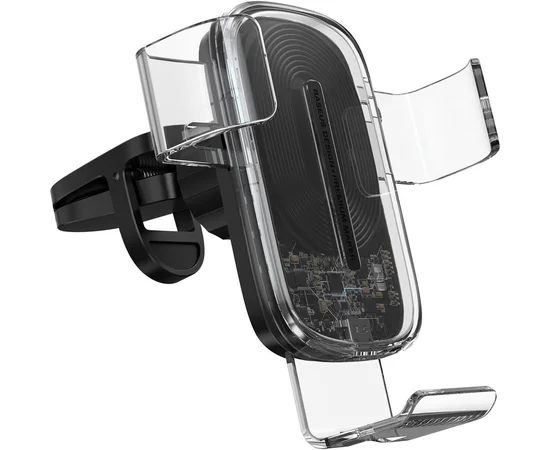 Автодержатель с БЗУ Baseus Explore Gravity Car Mount 15W Прозрачный