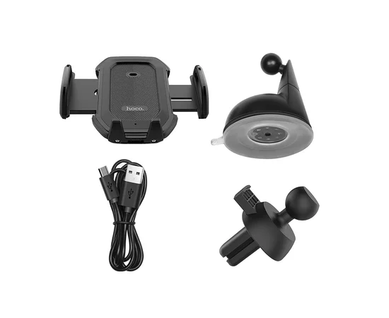 Автодержатель Hoco CA32 с автозахватом Черный