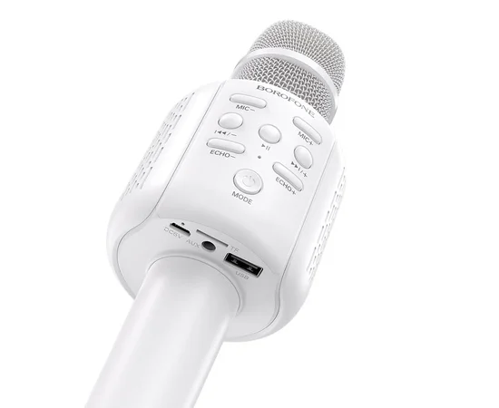 Караоке Микрофон-колонка Borofone BF1 Rhyme Белый