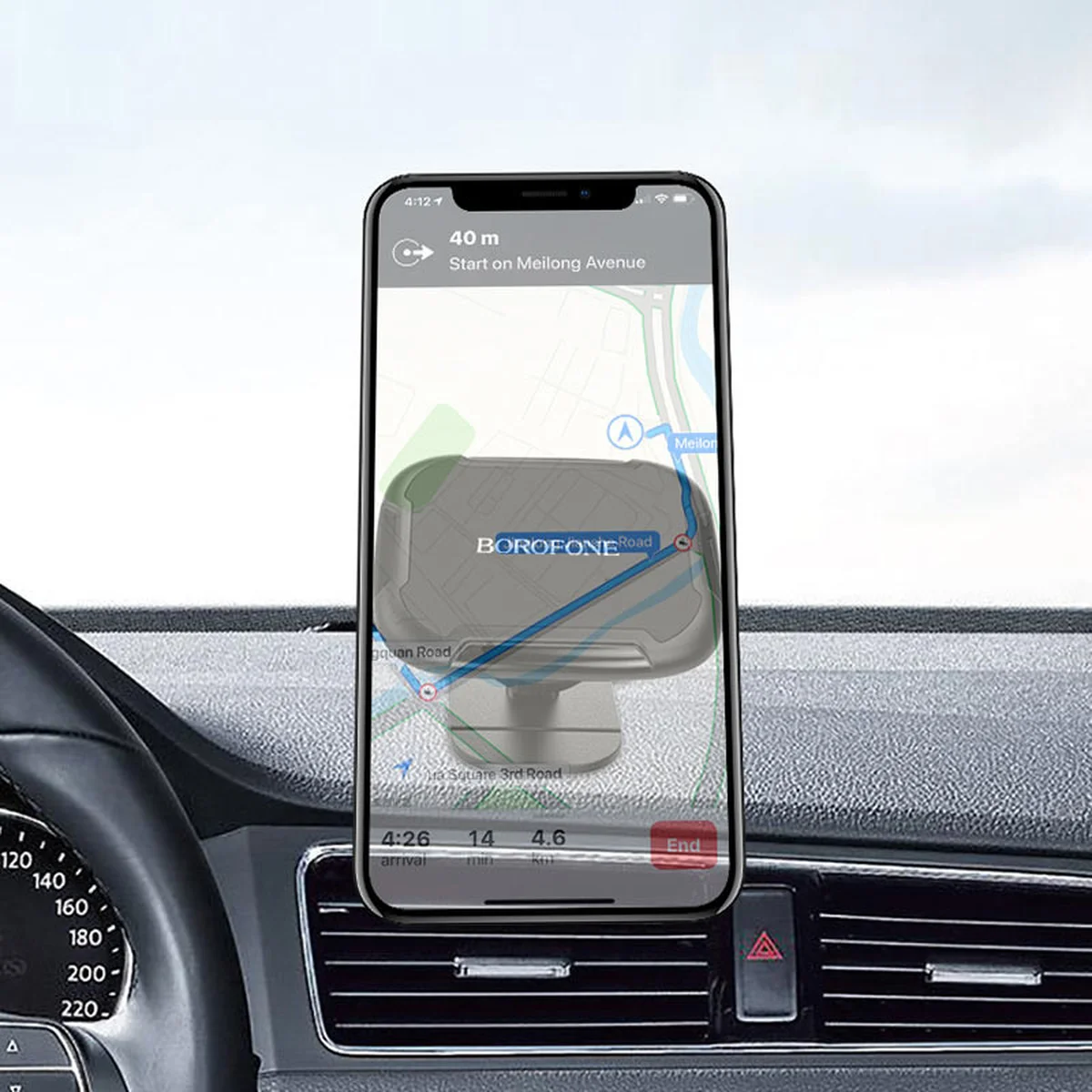 Автодержатель Borofone BH36 Черный