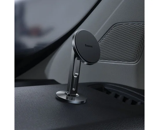 Автодержатель Baseus Hollow Magnetic with Clamping Function Vertical Type Черный
