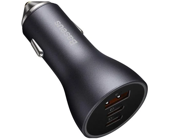 АЗУ Baseus Golden Contactor Pro Triple USB+Type-C+Type-C 65W (CGJP010013) Dark Gray