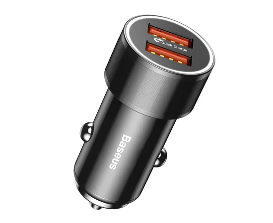 АЗУ Baseus Small Screw 3.4A 2USB Black