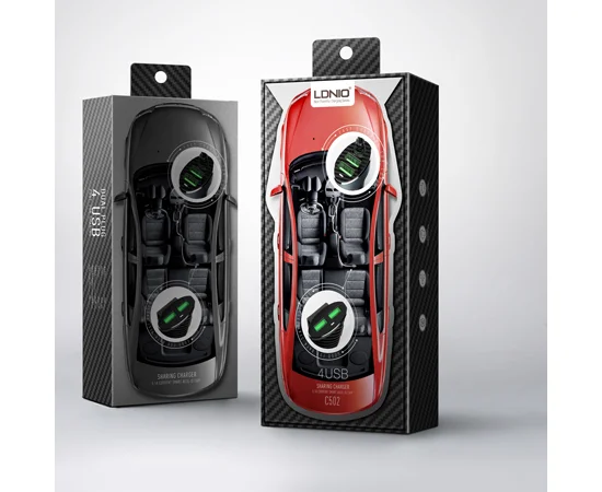 АЗУ LDNIO Dual C502 (4 USB Ports) Черный / Серый