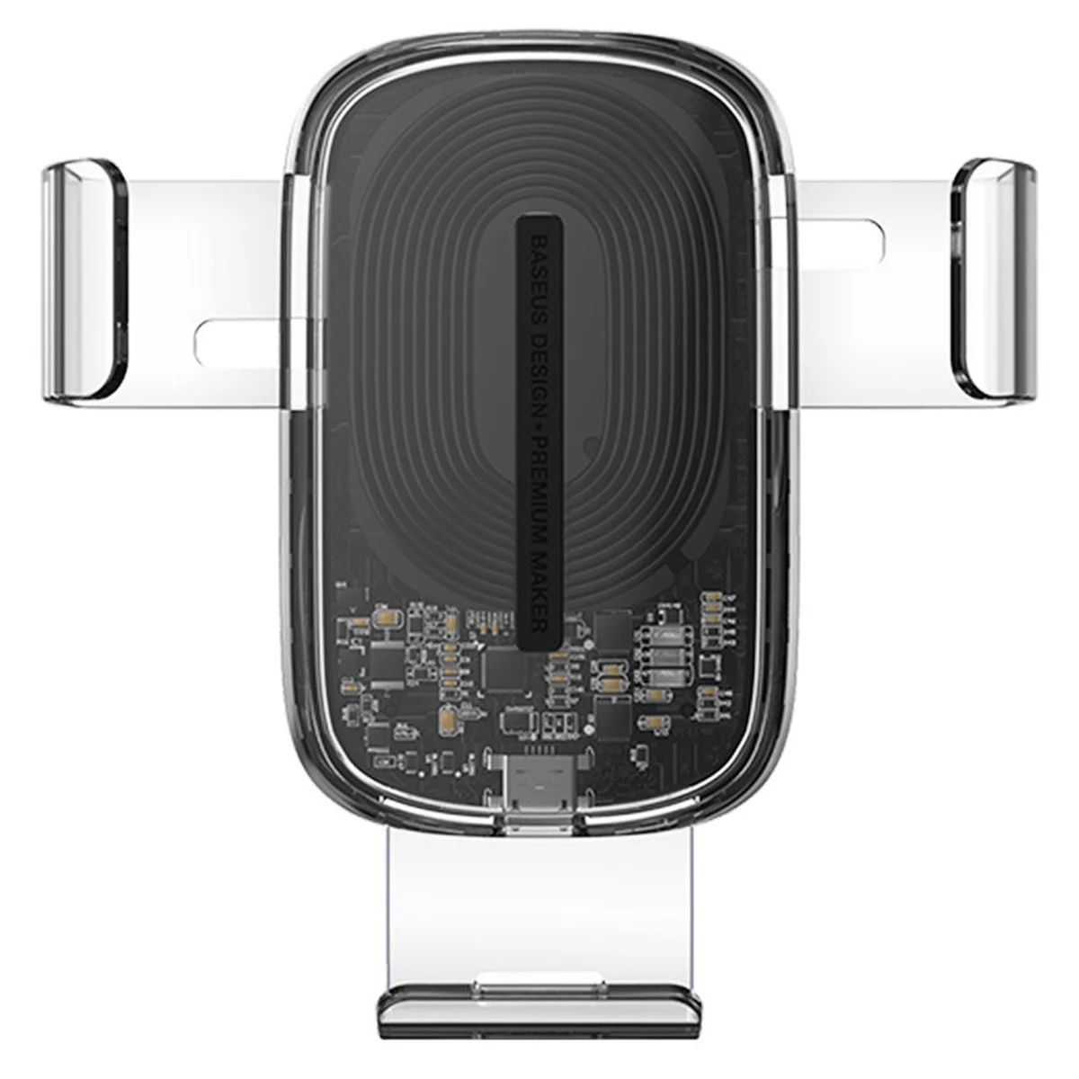 Автодержатель с БЗУ Baseus Explore Gravity Car Mount 15W Прозрачный