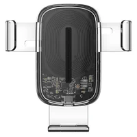 Автодержатель с БЗУ Baseus Explore Gravity Car Mount 15W Прозрачный