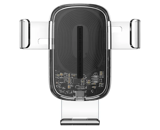 Автодержатель с БЗУ Baseus Explore Gravity Car Mount 15W Прозрачный