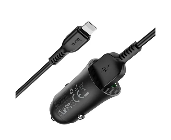 АЗУ Hoco Z39 QC3.0 (2USB) + Lightning Черный