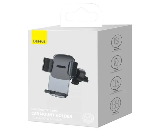 Автодержатель Baseus Ease Control Clamp Air Outlet Version Черный