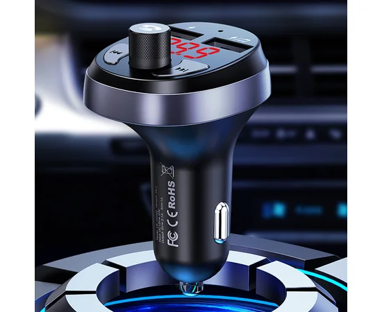 АЗУ USAMS US-CC062 C11 Wireless Car FM Transmitter Черный