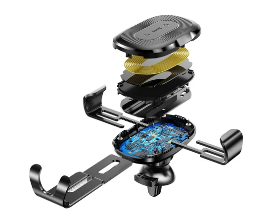 Автодержатель с БЗУ Baseus Wireless Charger Gravity Car Mount Air Outlet Version 1.67A 10W Черный