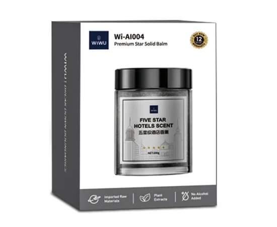 Ароматизатор в машину WIWU Wi-Ai004 Premium Star Solid Balm Grey