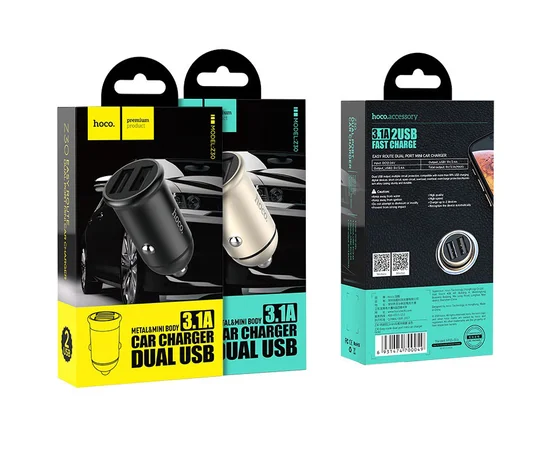 АЗУ Hoco Z30 (2USB/3.1A) Черный