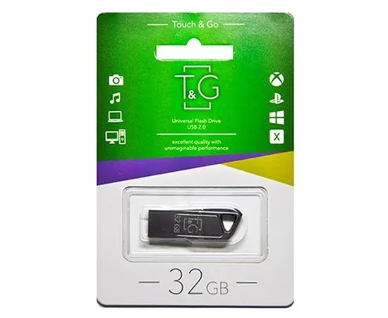 Флеш-драйв 3.0 USB Flash Drive T&G 114 Metal Series 32GB Черный