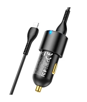 АЗУ Hoco NZ6 PD45W (2Type-C/1USB) + Type-C to Lightning Black