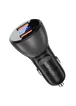 АЗУ Acefast B7 metal car charger 45W (USB-A + USB-A) with digital display Transparent black