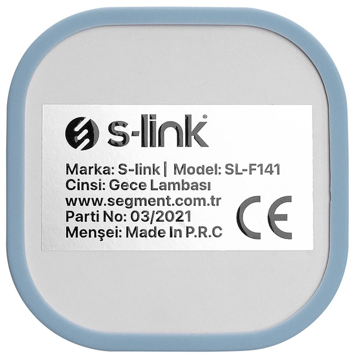 Фонарь аккумуляторный S-link SL-F141 1W Led 1200mAh Rechargeable Touch On/Off Голубой