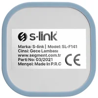 Фонарь аккумуляторный S-link SL-F141 1W Led 1200mAh Rechargeable Touch On/Off Голубой