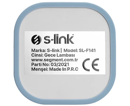 Фонарь аккумуляторный S-link SL-F141 1W Led 1200mAh Rechargeable Touch On/Off Голубой