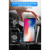 Автотримач із БЗУ Baseus Gravity Wireless Air Vent Чорний