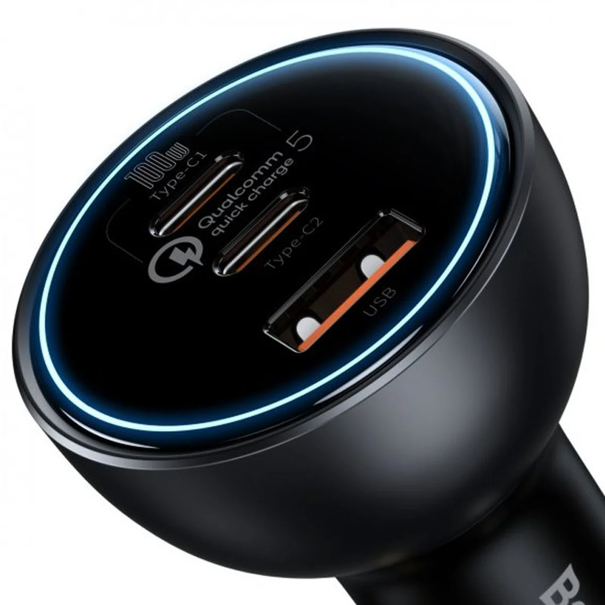 АЗУ Baseus Qualcomm® QC5 Multi-Port 2xType-C+USB 160W (з cable Type-C to Type-C 100W (20V/5A) 1m) Сірий