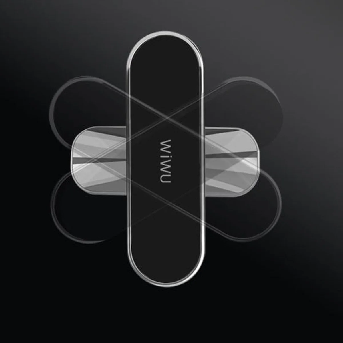 Автодержатель WIWU PL701 Lotto Vehicle Magnetic Suction Bracket Черный