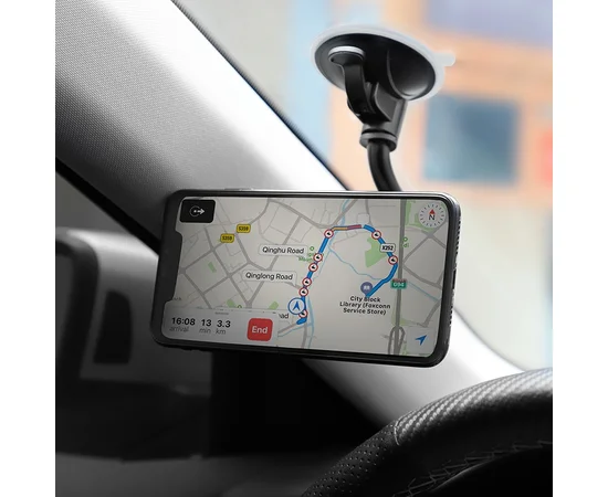 Автодержатель Hoco CA55 магнитный Черно - серый