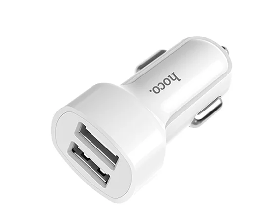 АЗУ Hoco Z2A (2USB 2.4A) (+кабель Lighthing) Белый