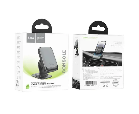 Автодержатель Hoco H25 Climber (center console) Black / Gray