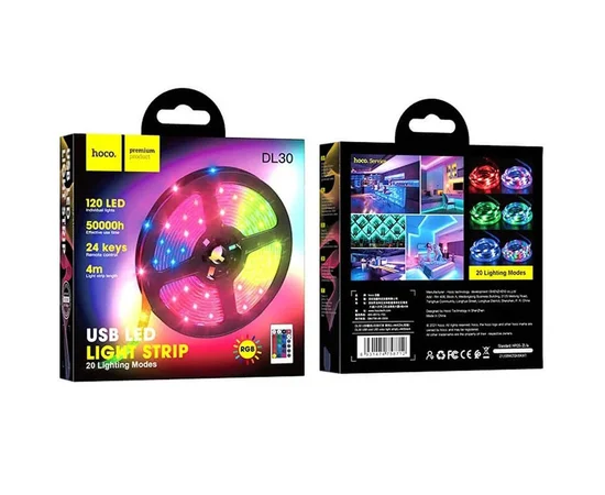 LED лента Hoco DL30 4m 5050 Черный