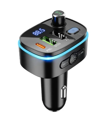 АЗУ FM модулятор HOCO E62 PD20W+QC3.0 Чорний