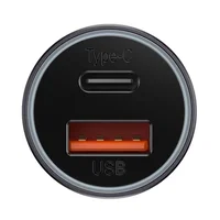 АЗУ Baseus Golden Contactor Max Dual USB+Type-C 60W (CGJP0001) Темно-серый