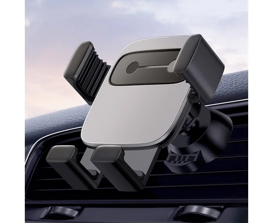 Автодержатель Baseus Cube Gravity Vehicle Mounted Серебряный