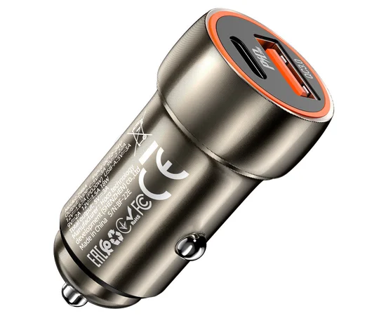 АЗУ Hoco Z46A Blue whale PD 20W + QC3.0 Metal gray