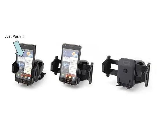 Автодержатель для смартфона 3 - 5.3 дюйма на торпеду Kropsson HR-S200 II Черный