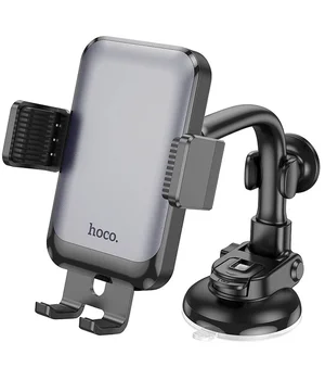 Автодержатель Hoco H27 Rock push-type (center console) Black / Gray