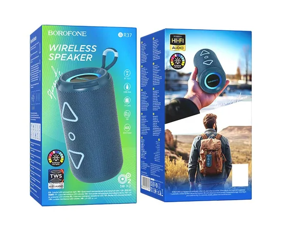Bluetooth Колонка Borofone BR37 Noble sports Blue