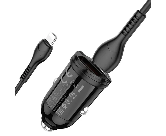 АЗУ Hoco NZ2 Link PD30W+QC3.0 + Type-C + Lightning Черный