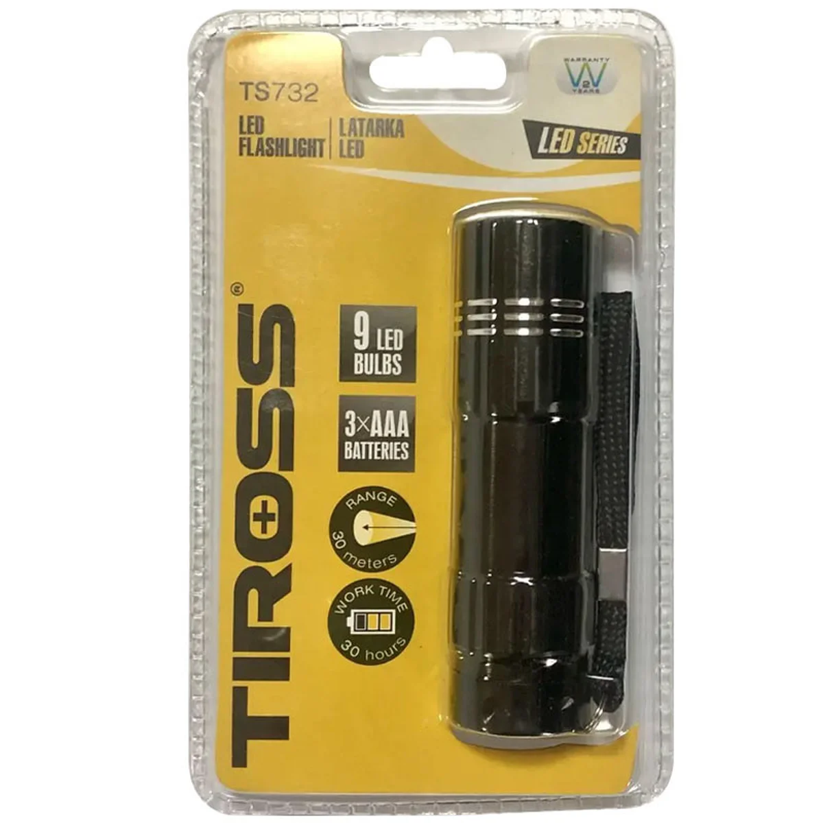 Ліхтар TIROSS TS-732 (3xAAA) Чорний